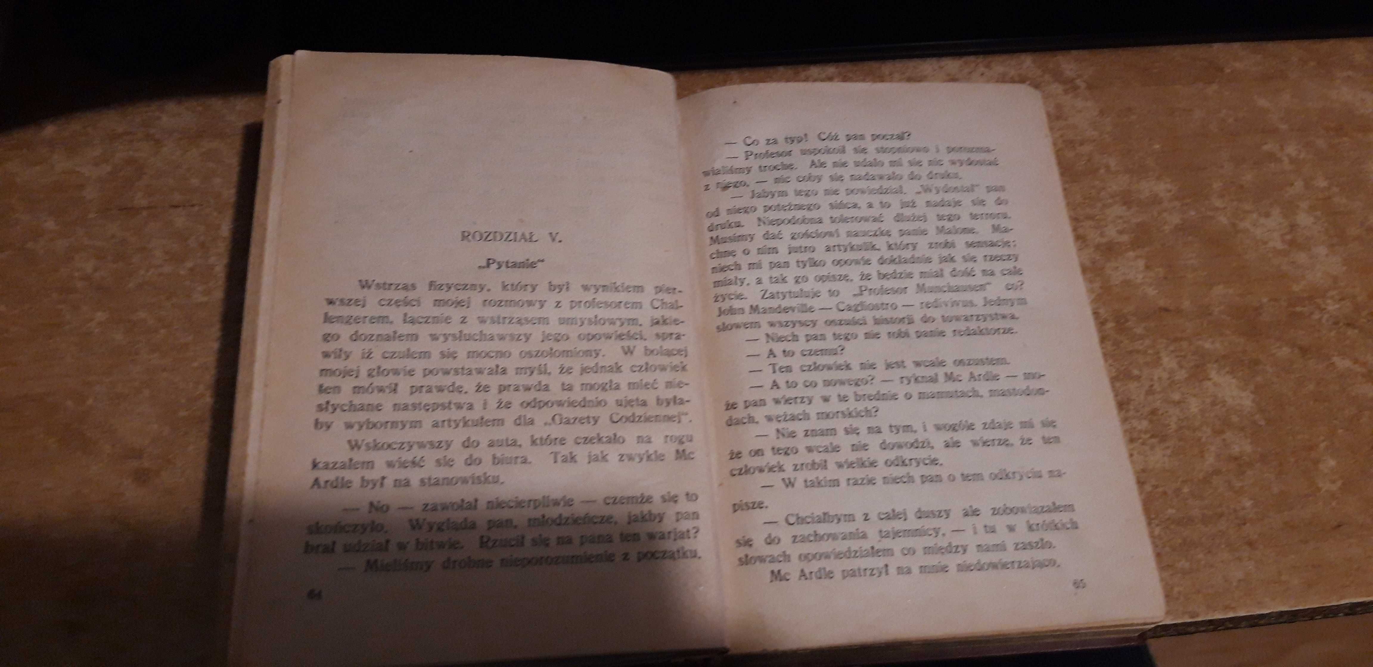 Świat  Zaginiony, t.1-2 -CONAN DOYLE-   W-wa 1926, opr., rzadkie