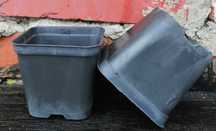 Doniczki produkcyjne kwadratowe P9 RB2 0,45L NOWE