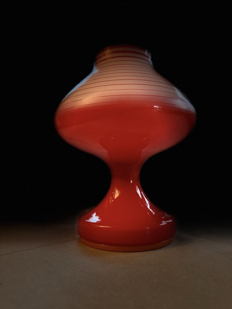 Lampa szklana, Stepan Tabery Czechoslowacja, lata 60/70  unikat
