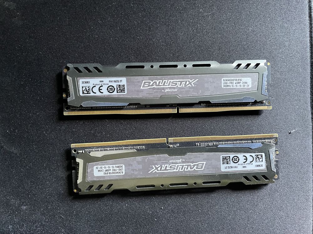 Ram Crucial Balistix DDR4 2400mhz 2x4gb