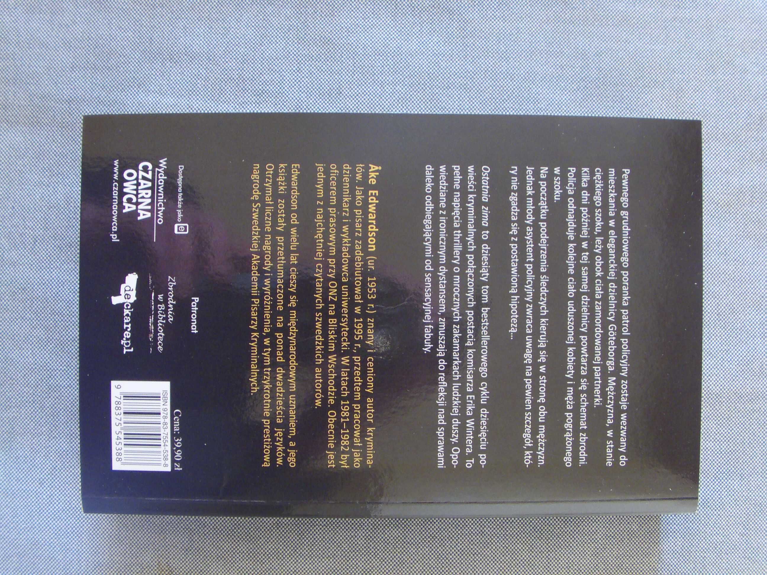 Ake Edwardson "Ostatnia zima"