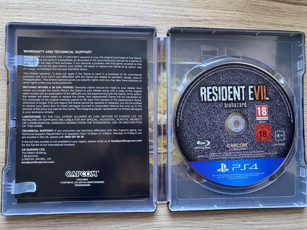 Gra Resident Evil VII biohazard steelbook PS4