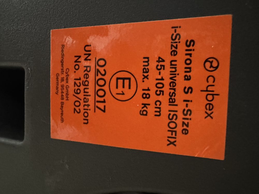 Fotelik cybex Sirona S i-size 0m-4 lat
