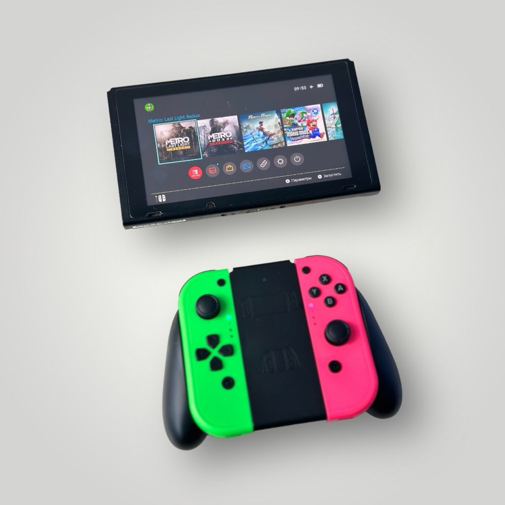 Ігрова приставка Nintendo Switch 128gb Green/Pink