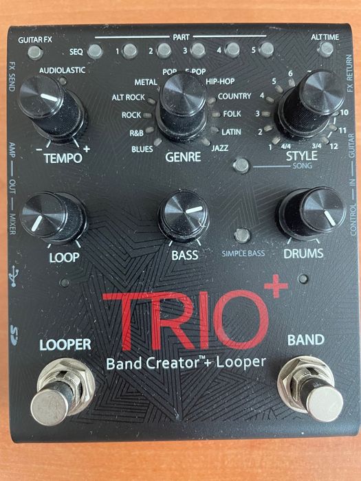 Digitech Trio+, bandcreator and looper. Genialny akompaniament!