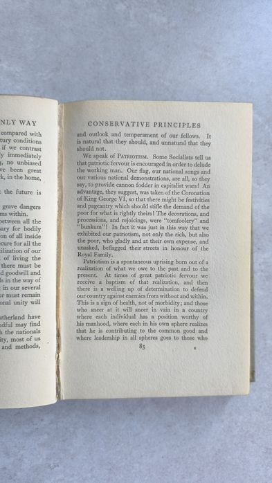Conservatism the Only Way - Northam, Reginald