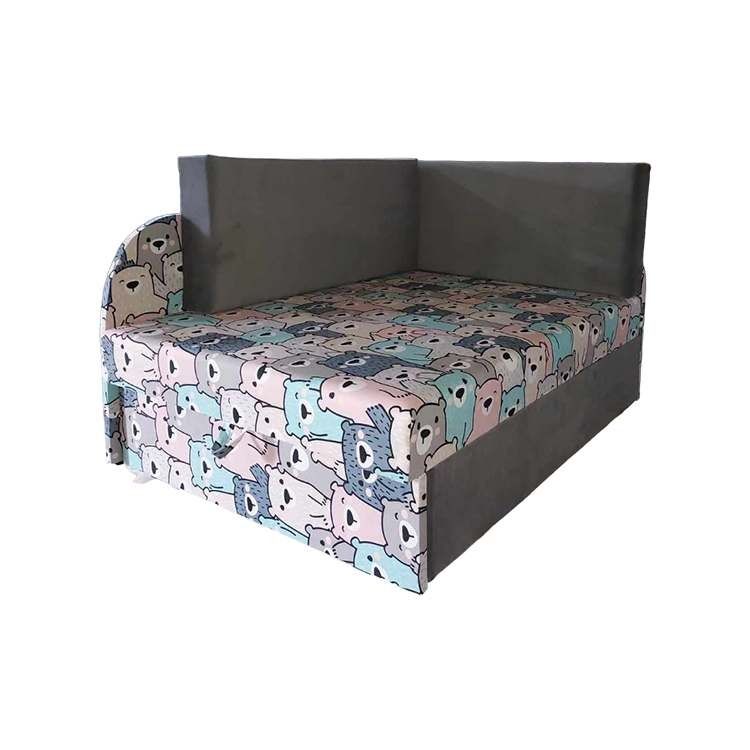 Narożnik Dziecięcy Kubuś Łóżko Jednoosobowe Fotel Sofa Rozkładana