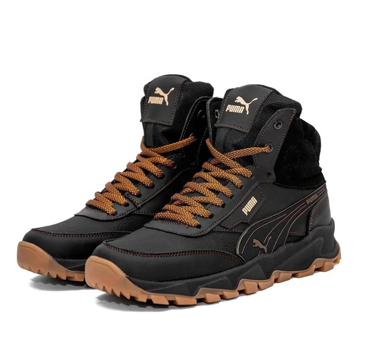 Чоловіче взуття Puma Пума Шкіряне взуття Шкіряні кросівки Зимові