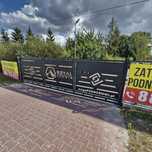 Brama przesuwna wypalana masywna, furtka, wzory indywidualne