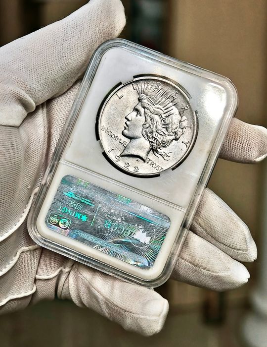Мирний долар США 1922 р. СРІБЛО. СЛАБ PEACE.