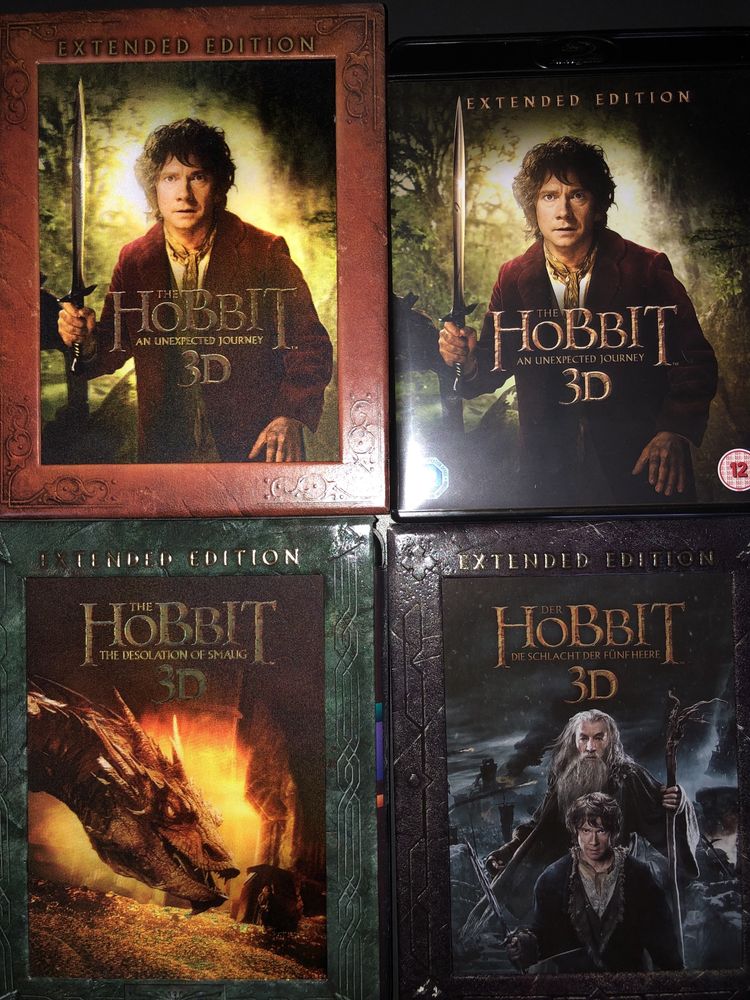 Trylogia Hobbit 3D (15xBlu-ray) ang.