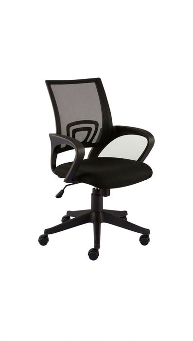 Cadeira de Escritório Operativa Felucca, Tecido e Rede Mesh, Preto