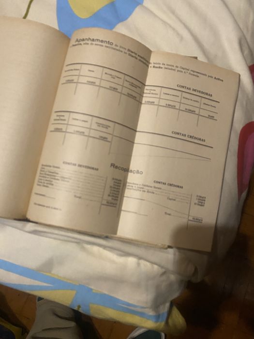 Livro antigo contabilidade de uma empresa