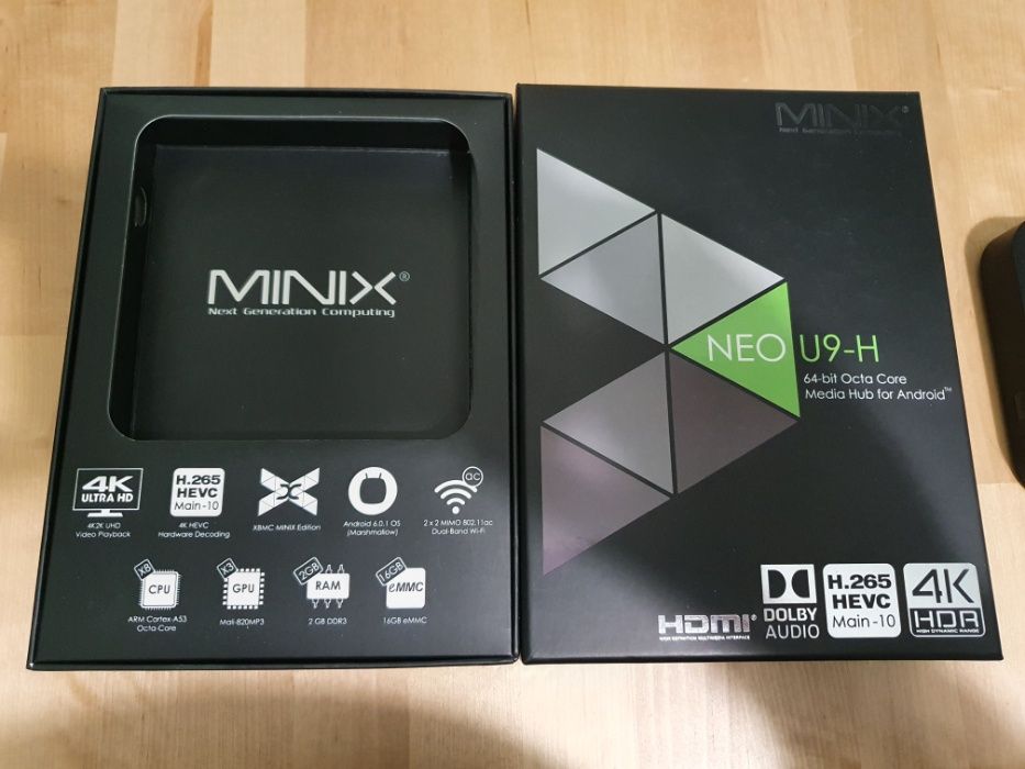 Box Smart TV MINIX Neo U9-H em excelente estado