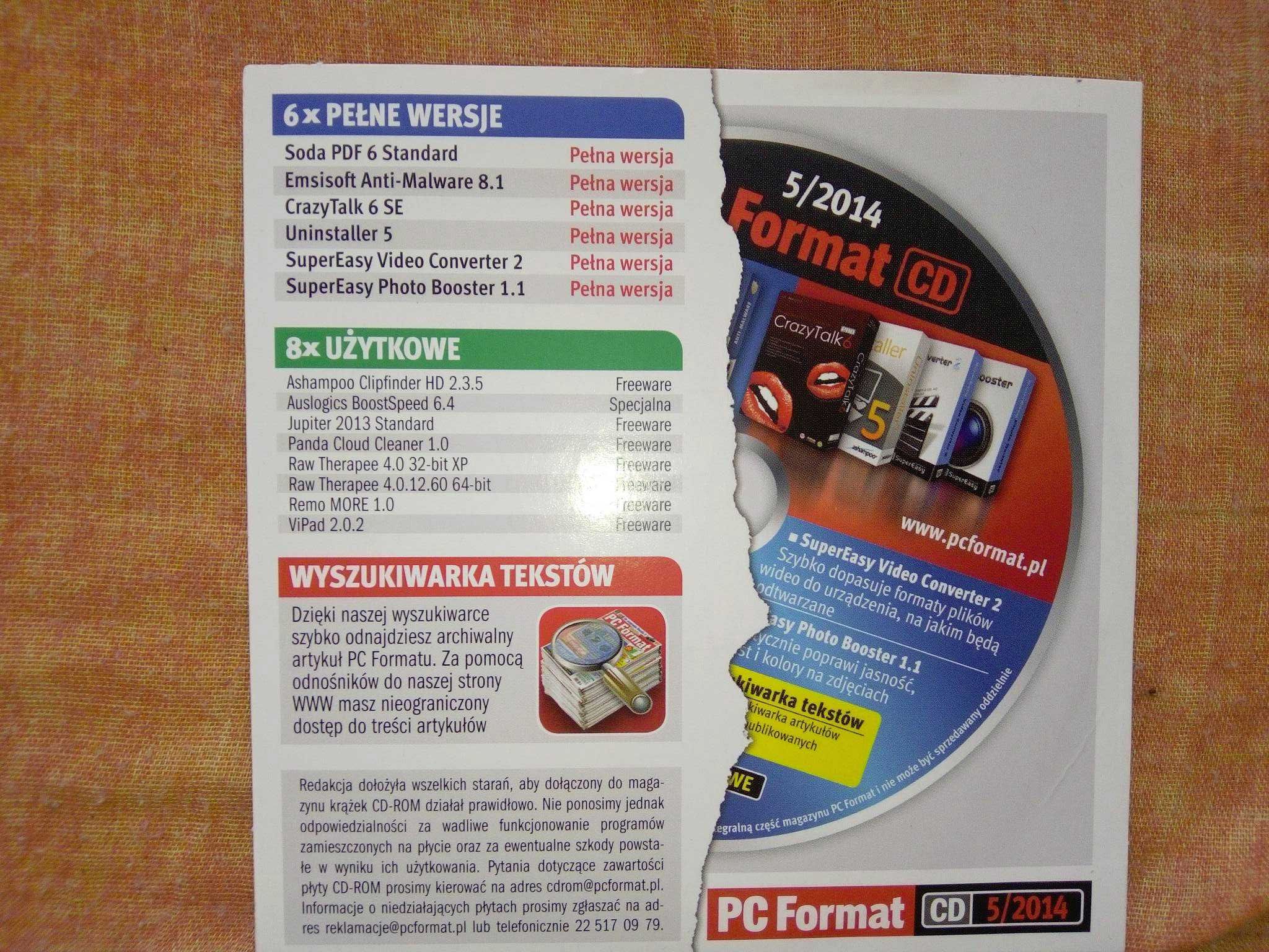 PC Format 5 2014 maj (165) Gazeta + płyta CD Czasopismo