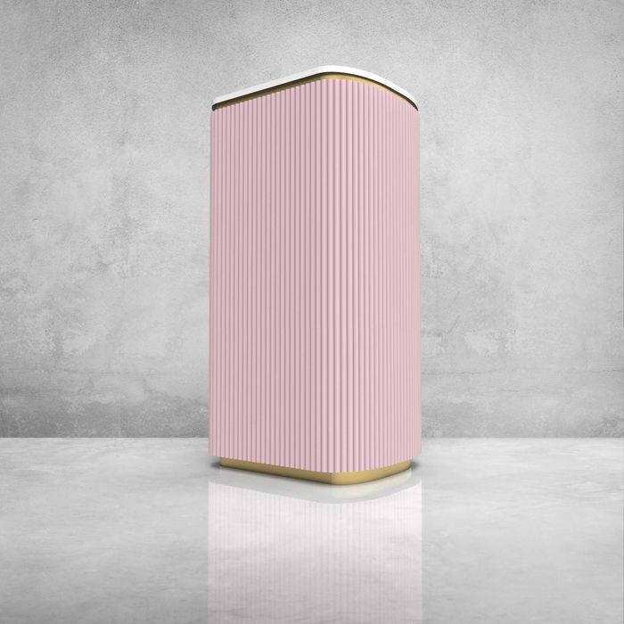 Lada recepcyjna Recepcja Lamele Różowa Złota 60cm