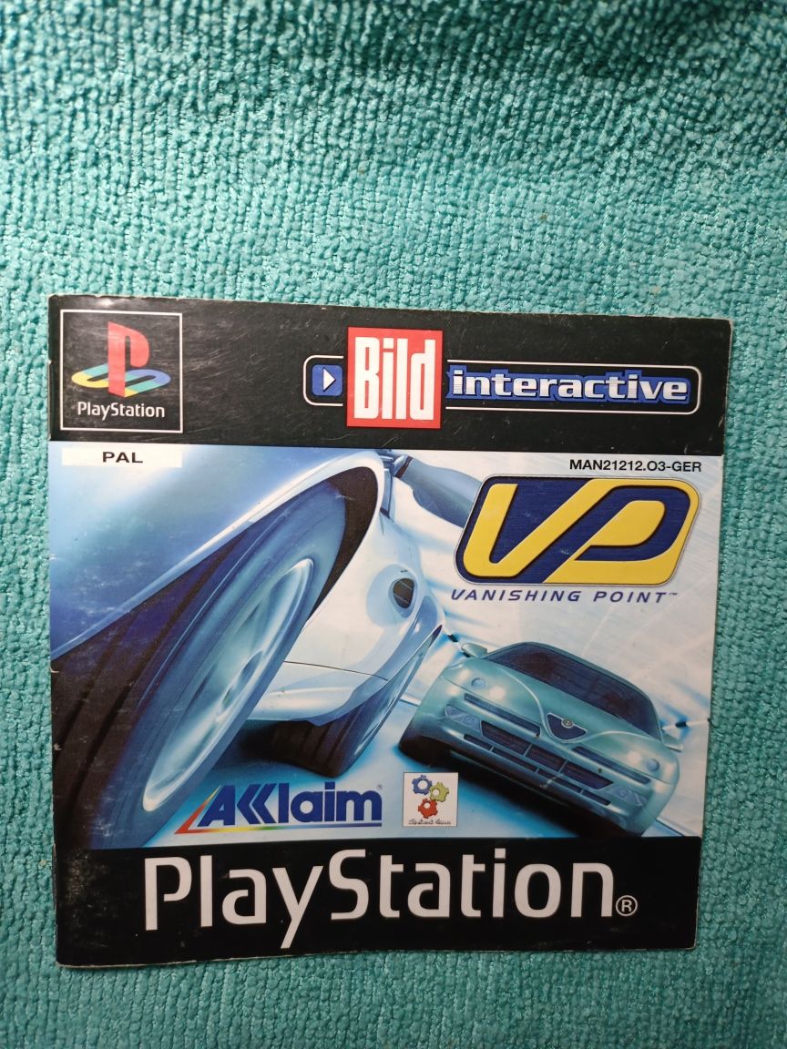 Ps1 Vanishing Point psx psone Książeczka Manual