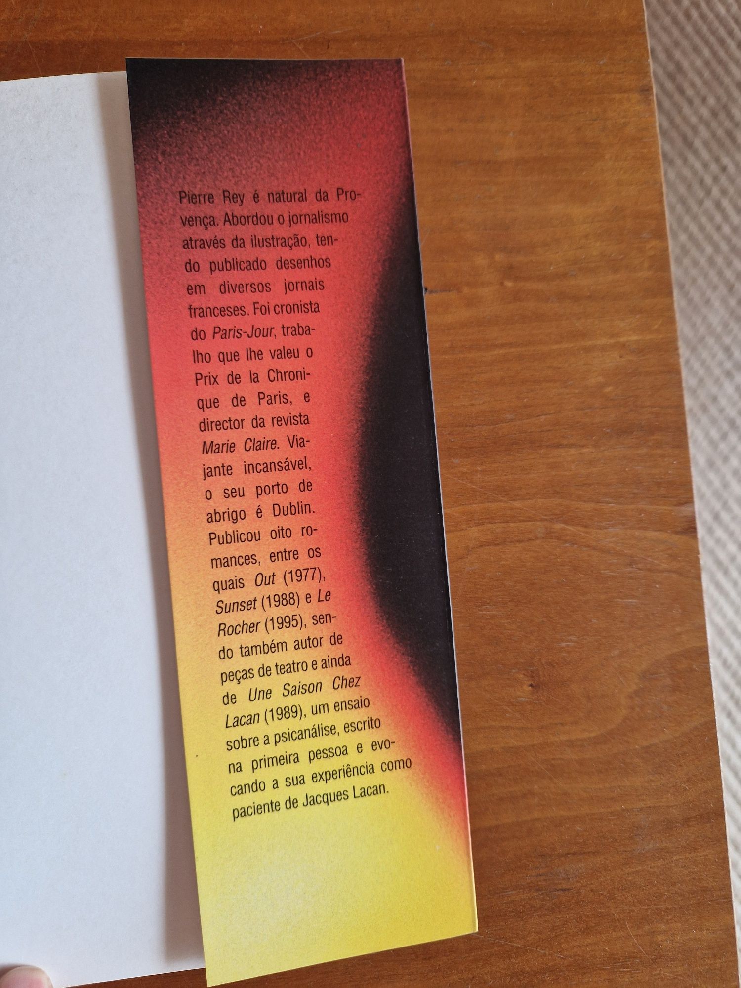 Romance "O Desejo", de Pierre Rey