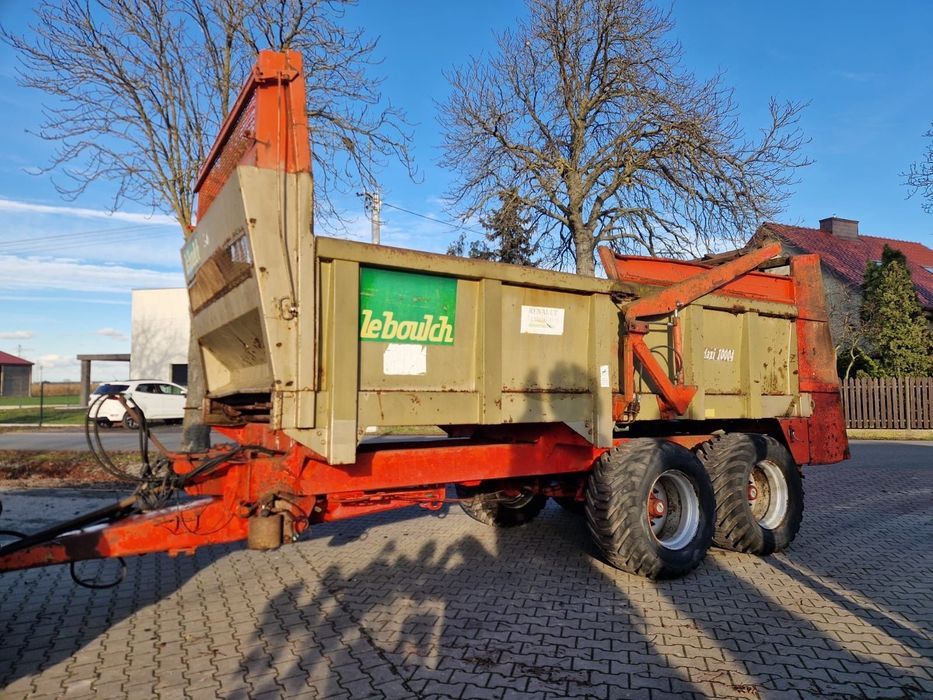 Leboulch MAXI 10004  Fortschritt 10 ton Tandem Klapa Import Rozrzutnik obornika używany