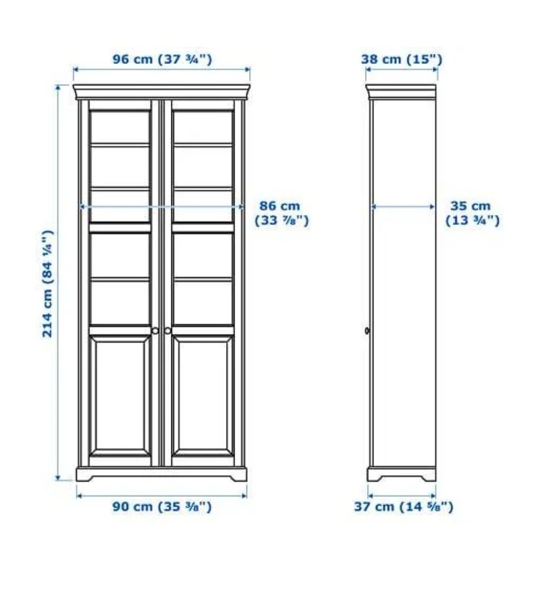 Witryna Ikea Liatorp biała
