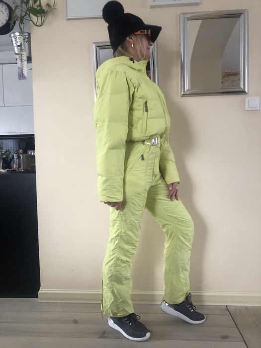 Kombinezon narciarski damski retro vintage wodoodporny