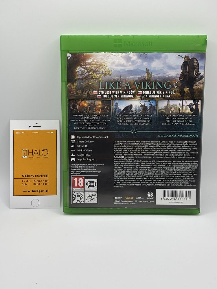 Gra Assassins Creed Valhalla lombard Halo Gsm Xbox One