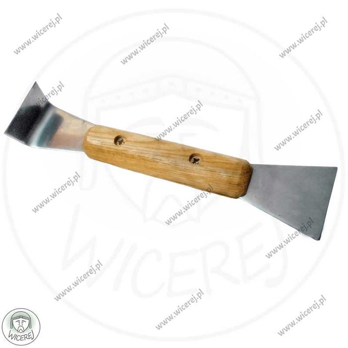 Dłuto Pasieczne Nierdzewne Dwustronne Dłutko z drewnianym uchwytem