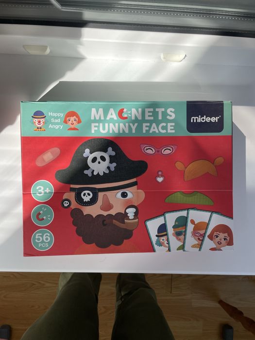 Магнітна книга mideer funny face. Смішні мордочки