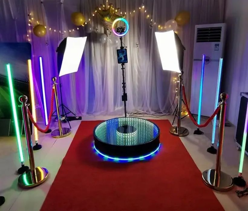 Ścianka drewniana, ścianka kwiatowa makrama 2 m Fotobudka 360