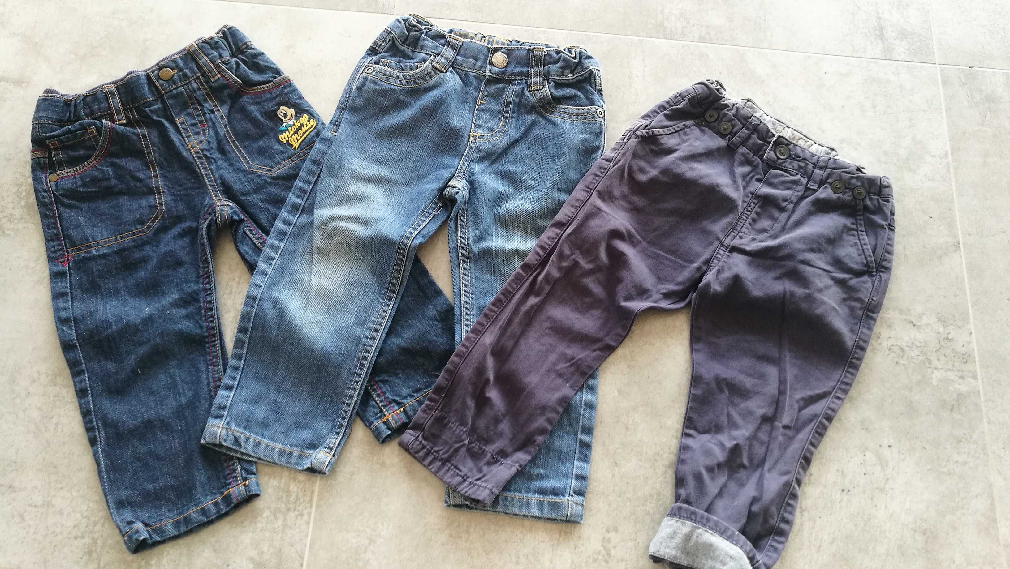 Zestaw spodnie 86 jeans chinos