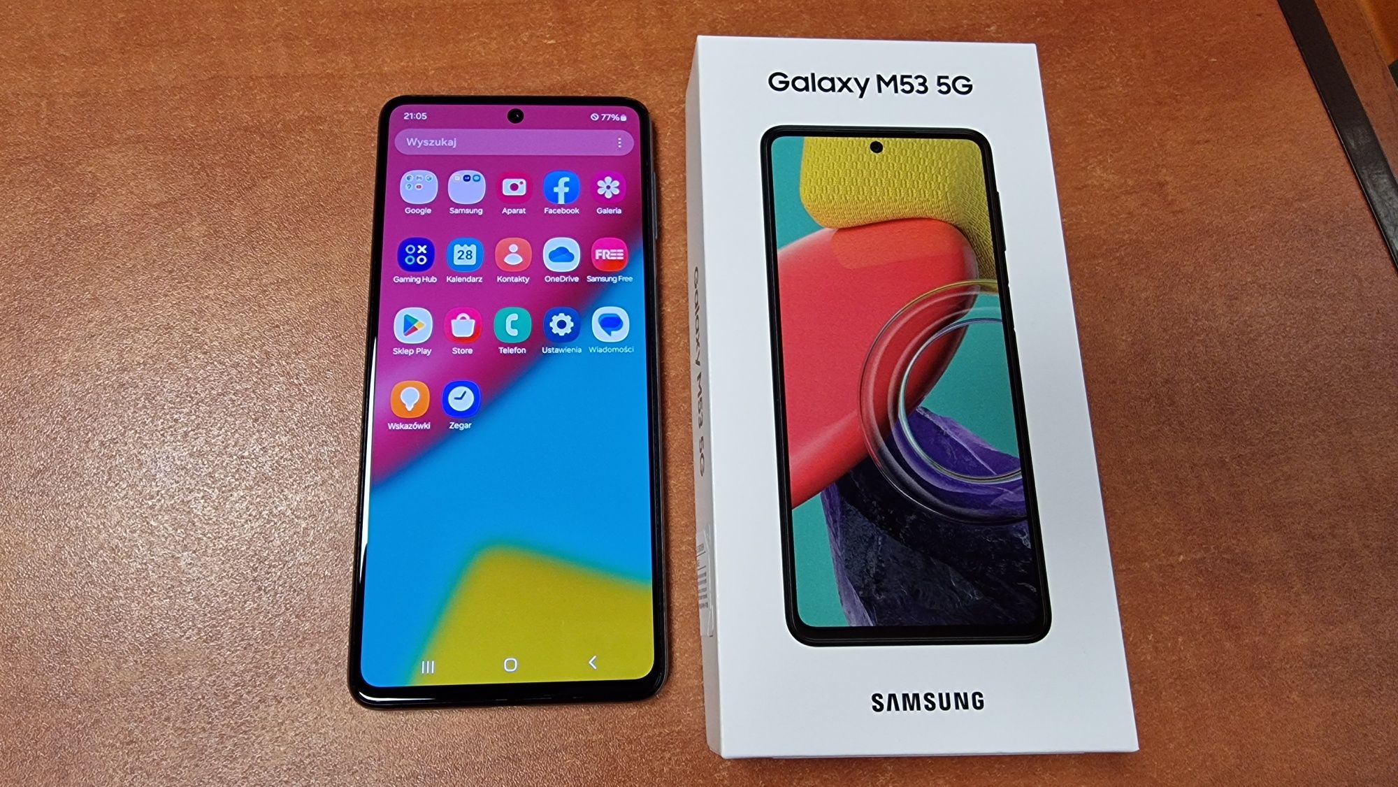 Samsung Galaxy M53 5G Duos 128GB/6GB RAM zielony, stan bdb