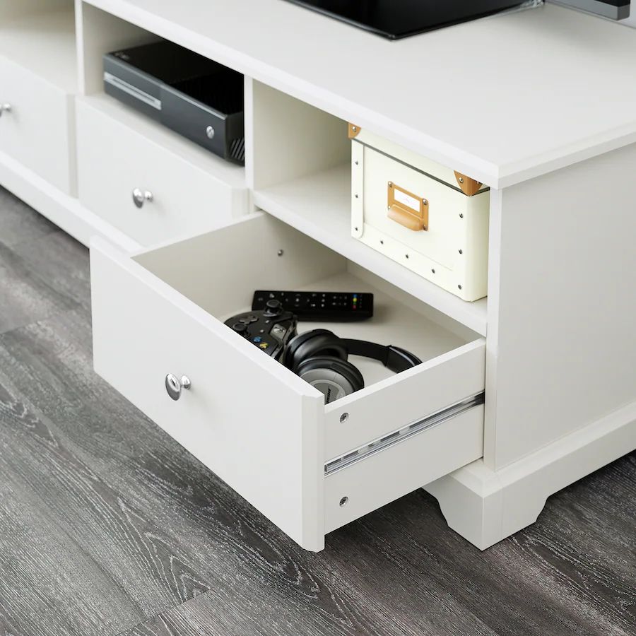Móvel TV IKEA LIATORP branco, 145x49x45 cm, COMO NOVO!