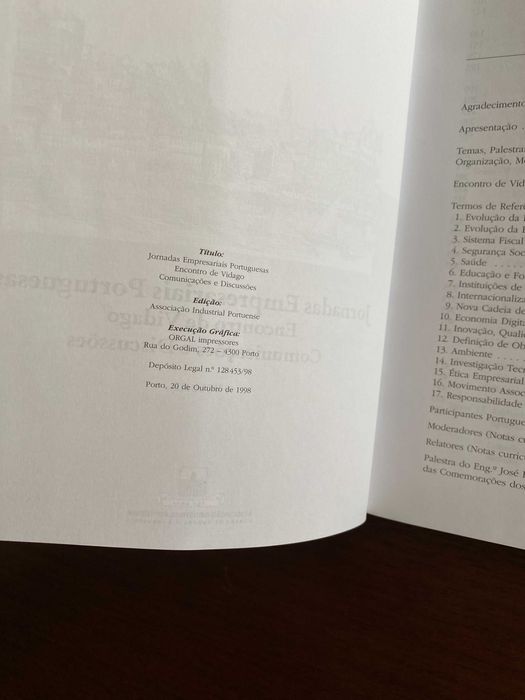 Jornadas Empresariais Portuguesas - Encontro de Vidago, da AEPortuense