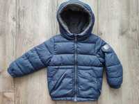 Зимняя куртка для мальчика Benetton 3-4 года XXS рост 100 см. синяя