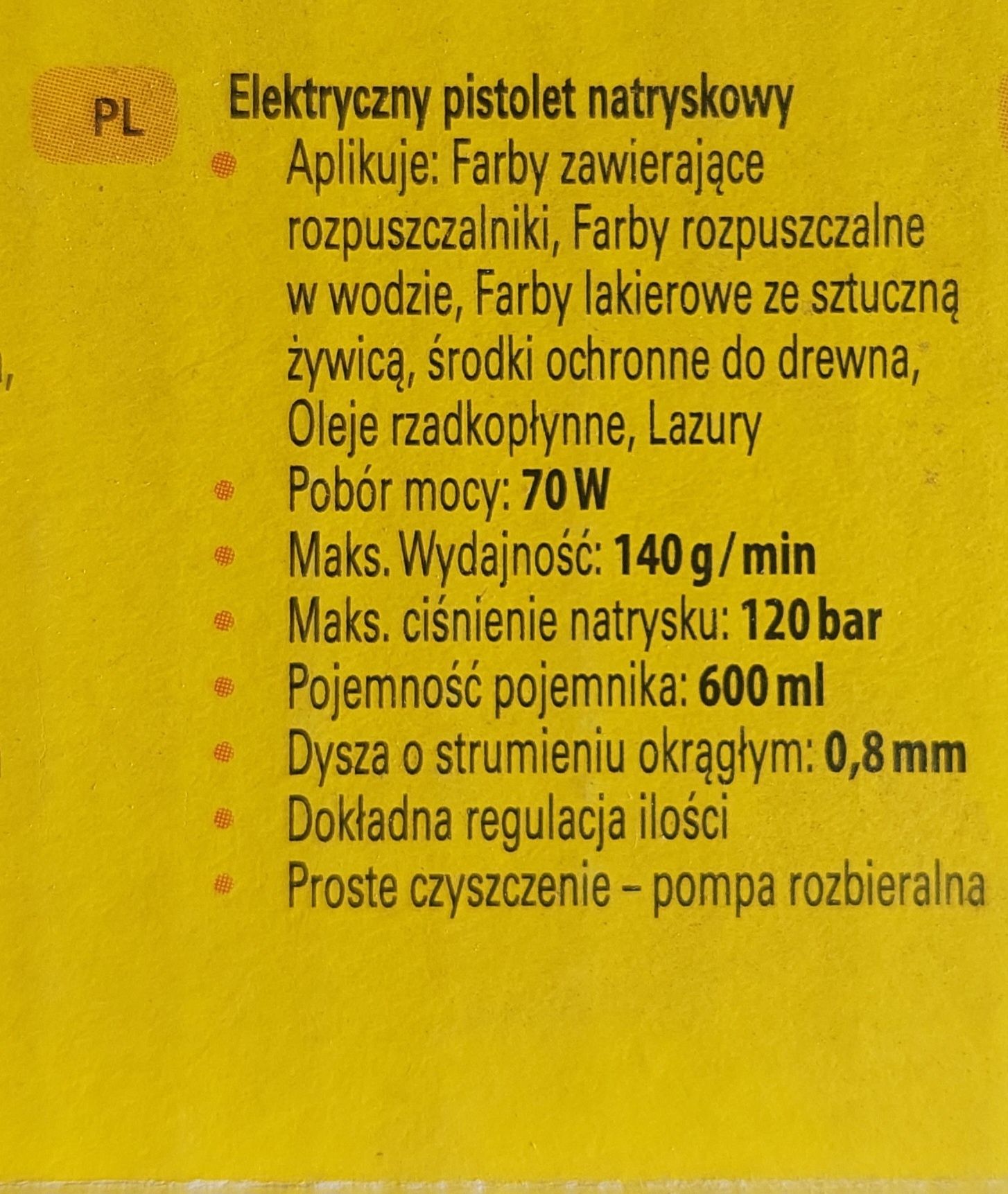 Wagner W95 pistolet natryskowy, pistolet do malowania