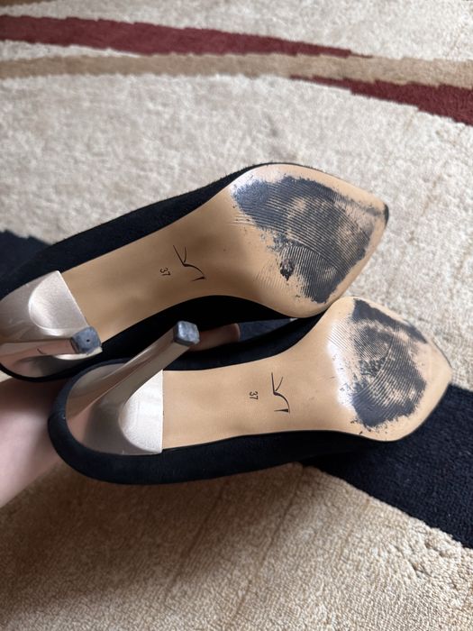 Лодочки на каблуку Туфлі жіночі Взуття чорне