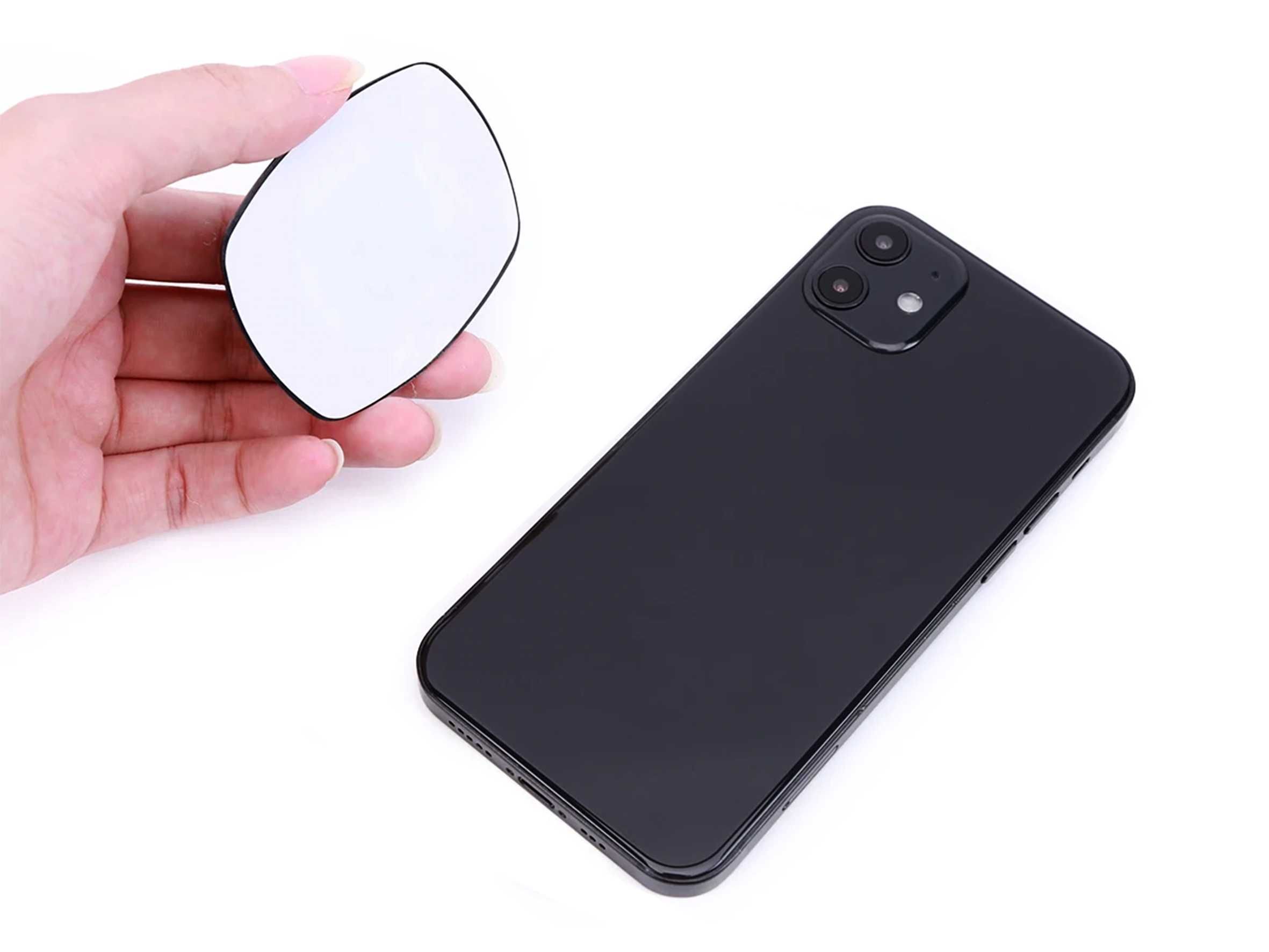 Adaptador de telemóvel com adesivo para suporte género Quad Lock