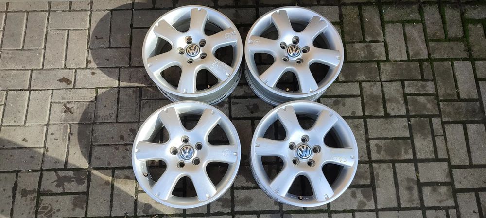 FELGI ALUMINIOWE 5x100 6Jx15 CALI ET 43 6Q0601025N VW POLO IBIZA FABIA GOLF KOMPLET