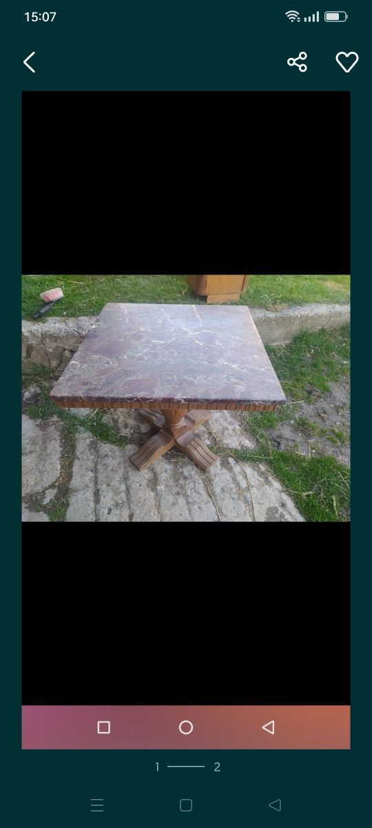 Stolik marmurowy