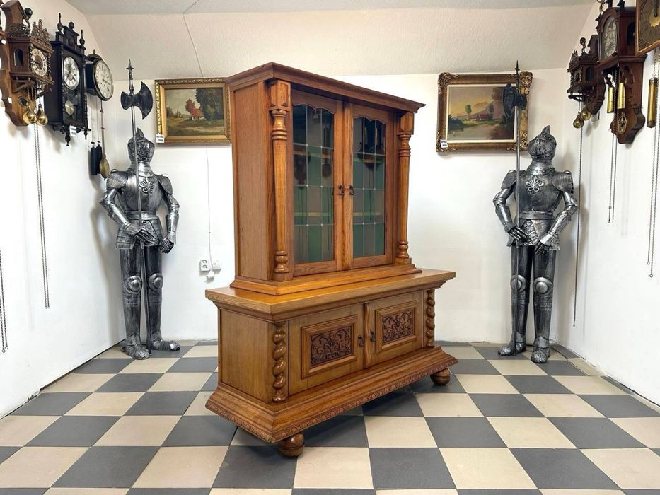 Вітрина сервант Голландія масив дуб витрина дерево 3682