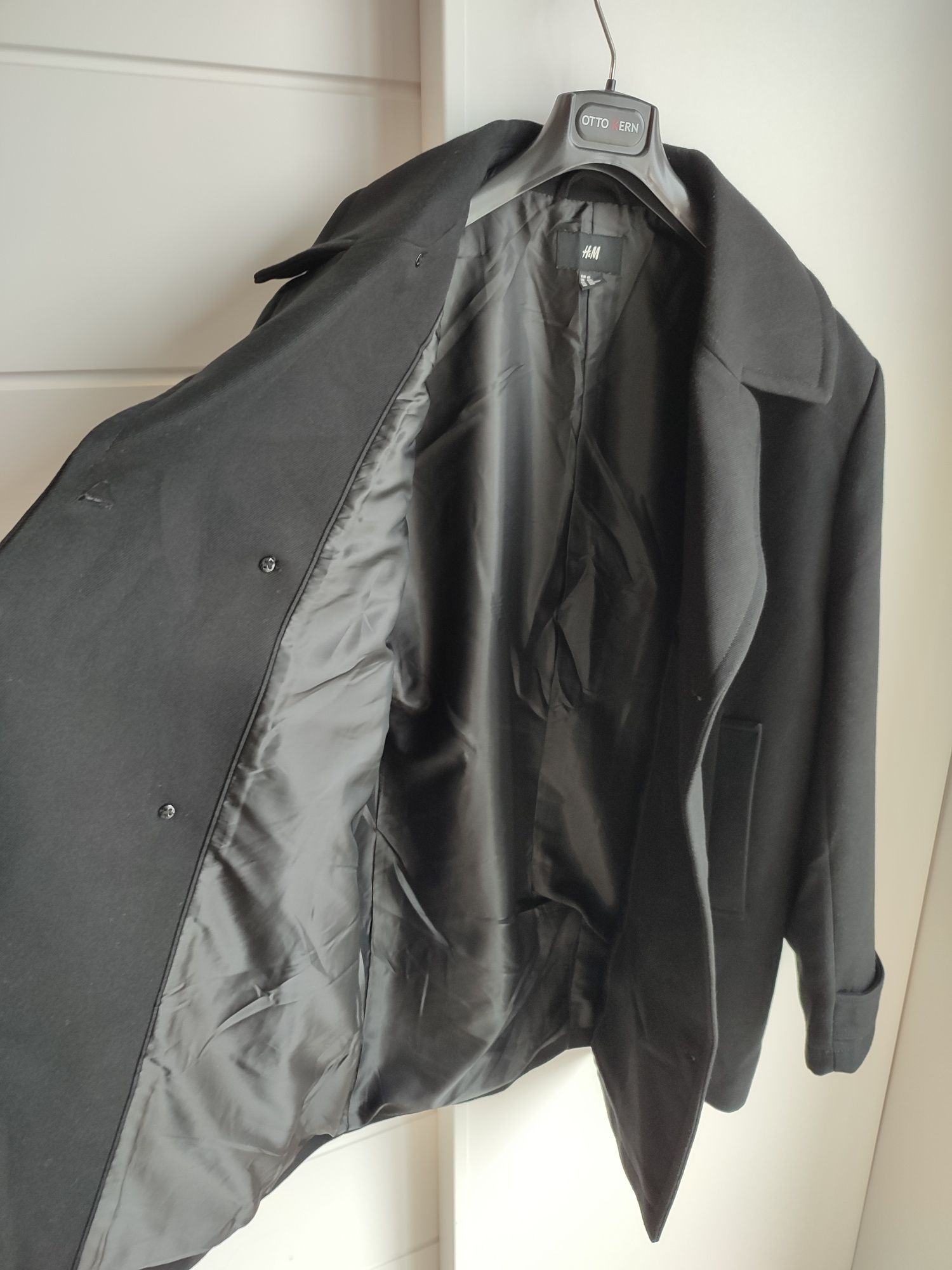 Dwurzędowy płaszcz męski bosmanka H&M roz. 60 (4XL)