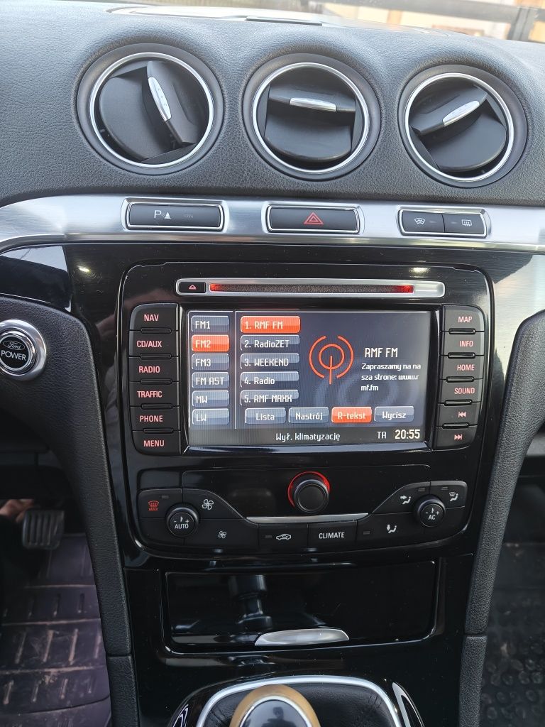 Radio, nawigacja Ford S-Max lift + kod(sprawne, stan bdb)