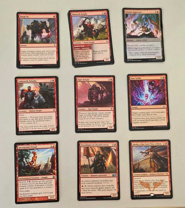 Cartas Magic - Vermelhas