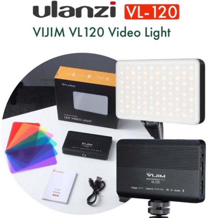 Ulanzi VL120 лампа фото відео LM07 фонарік кільцева лампа Ulanzi U200