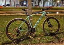 Bicicleta btt aro 29" + travão hidráulico + kit completo shimano