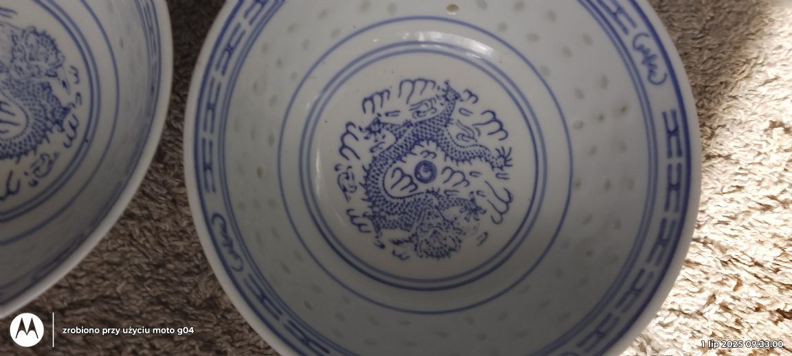 Miseczki z chińskiej porcelany