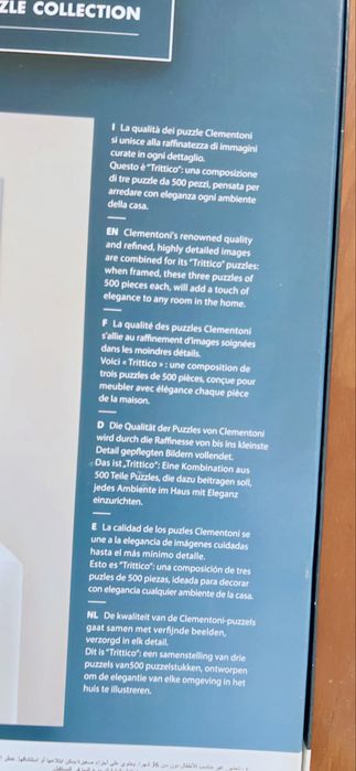 Puzzle triptico Nova Iorque 500 peças cada um