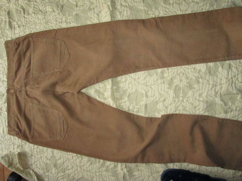 Calça de homem de bombazina, nº 42 cor castanho claro