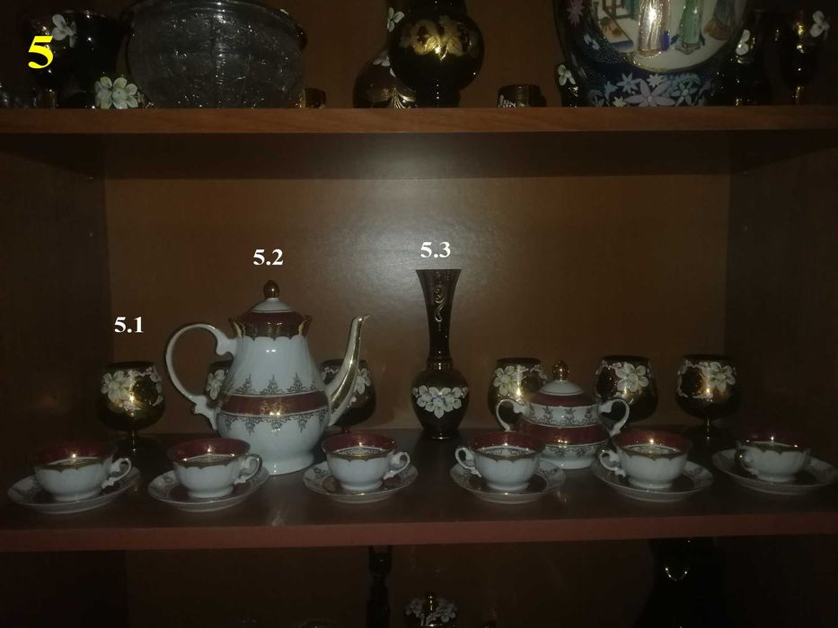 Распродажа! Посуды Bohemia черной и хрустальной (скидка -40%)