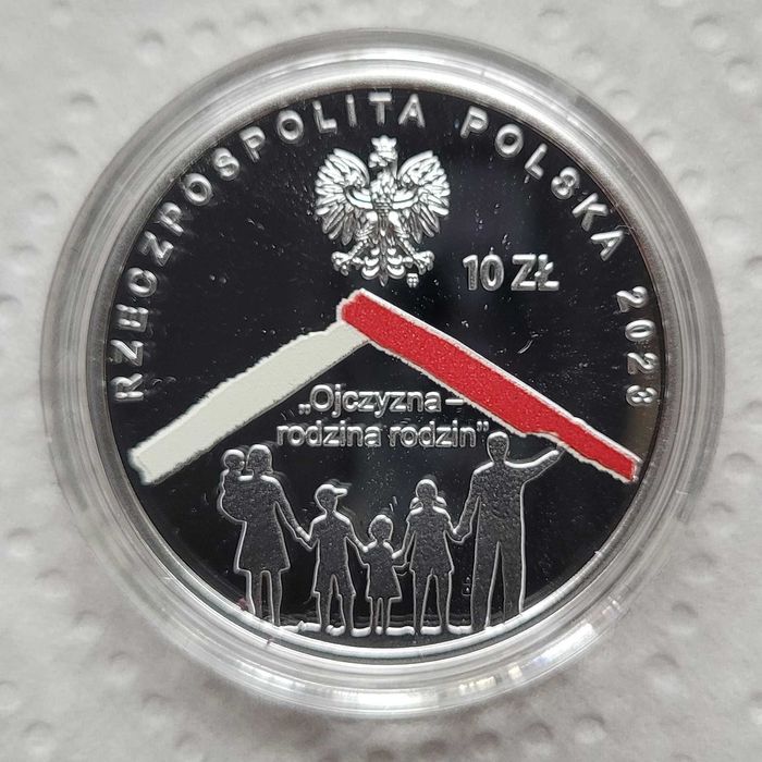 Kolekcjonerskie 10 zł 2023 r. W Polskę wierzę - Polska rodzina
